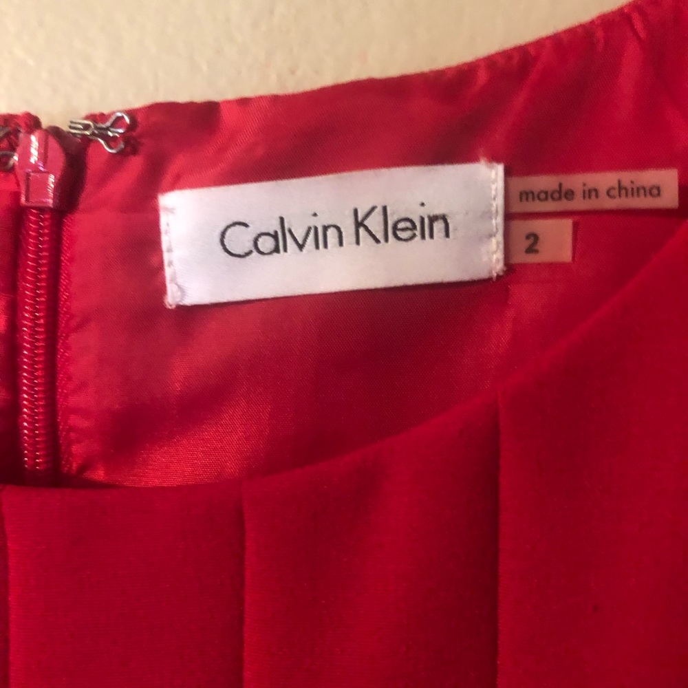 Red Calvin Klein Dress